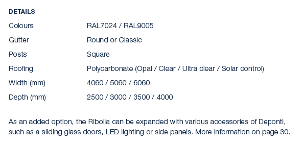 Details Colours RAL7024 / RAL9005 Gutter Round or Classic Posts Square Roofing Polycarbonate (Opal / Clear / Ultra cl...